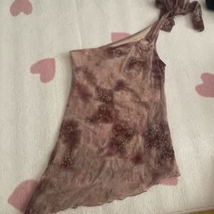 Vintage Le Château asymmetrical top